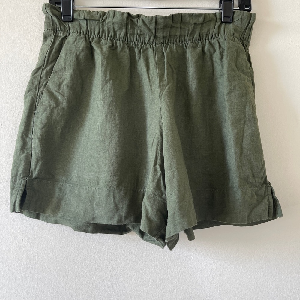 GAP Linen Blend Pull-On Shorts with Elastic Waist in Petite S